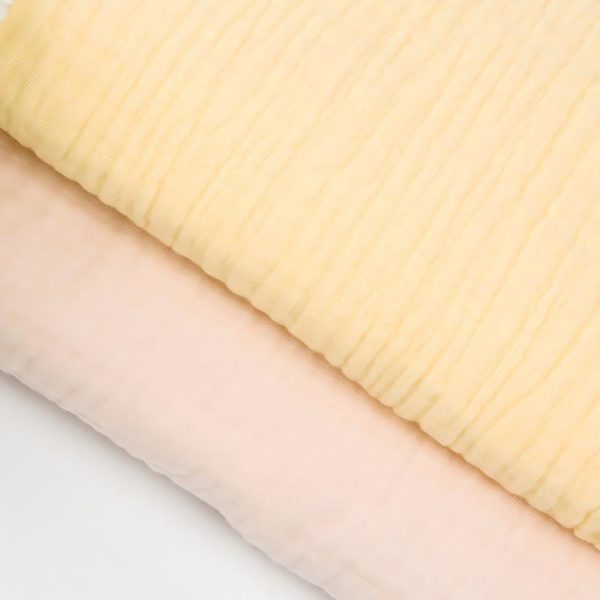 100% Cotton Double Layer Gauze Fabric Cotton Crepe Fabric Muslin Fabric